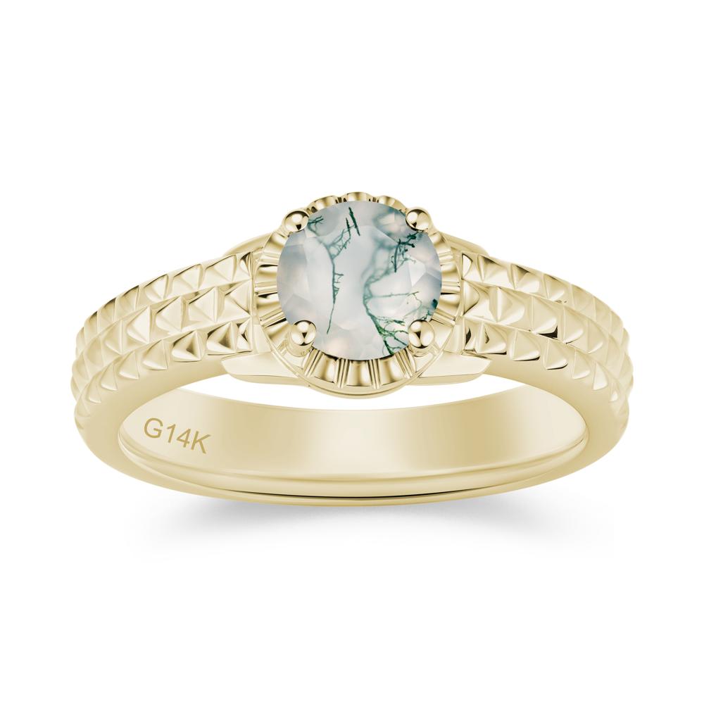 Garnet Statement Unisex Ring - LUO Jewelry #gemstone_Moss Agate