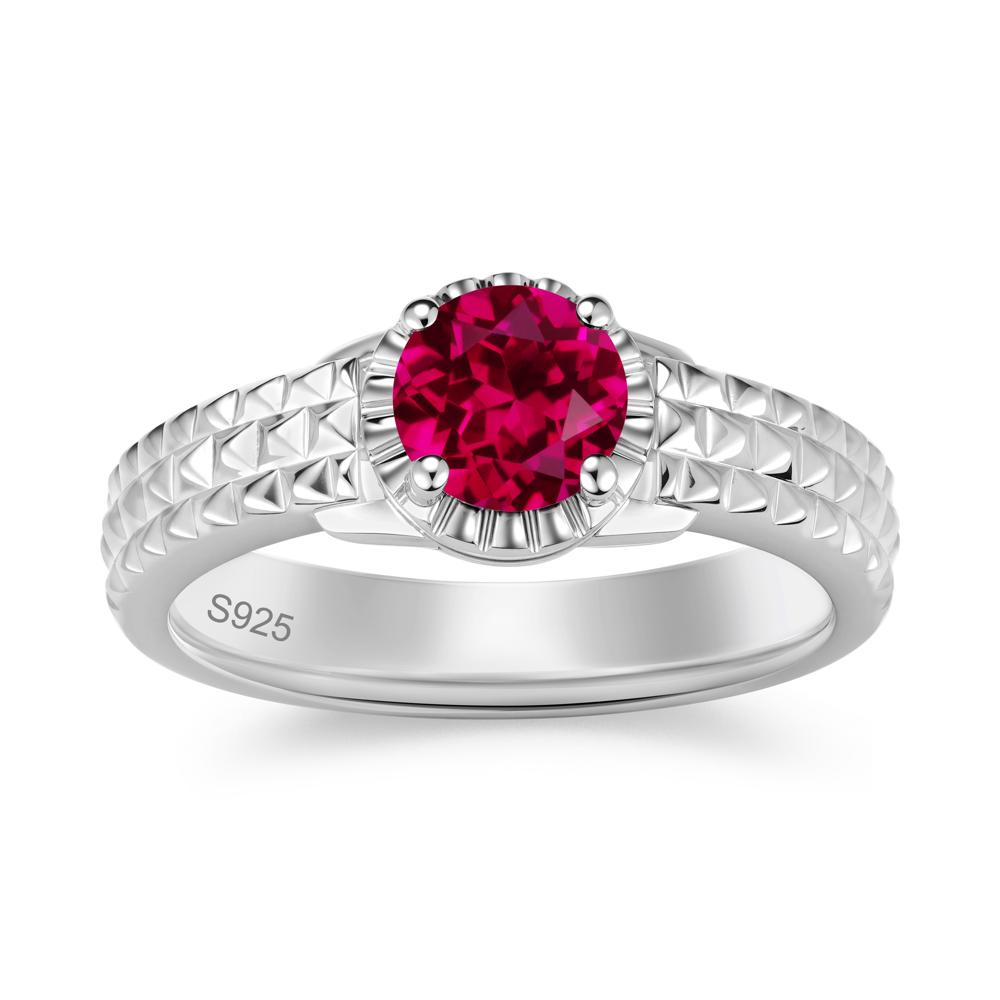Garnet Statement Unisex Ring - LUO Jewelry #gemstone_Ruby