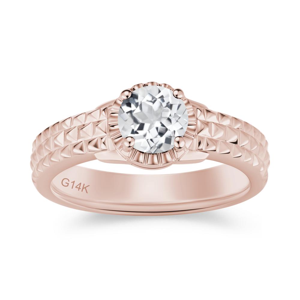 Garnet Statement Unisex Ring - LUO Jewelry #gemstone_White Topaz