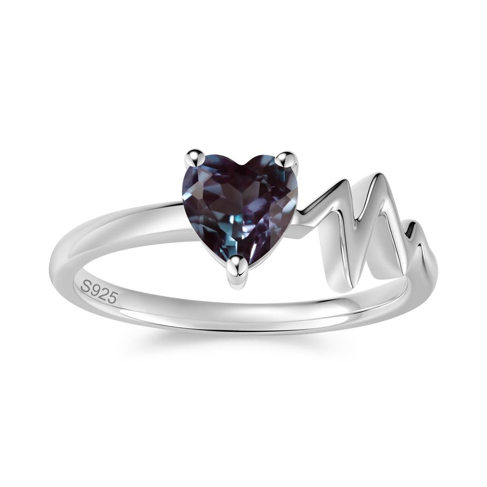 Garnet Heartbeat Proposal Ring - LUO Jewelry #gemstone_Alexandrite