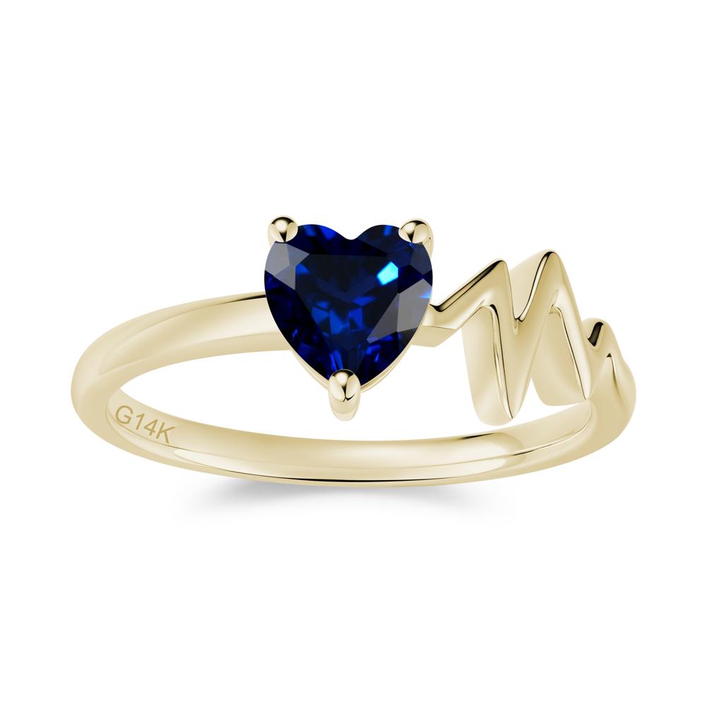 Garnet Heartbeat Proposal Ring - LUO Jewelry #gemstone_Sapphire