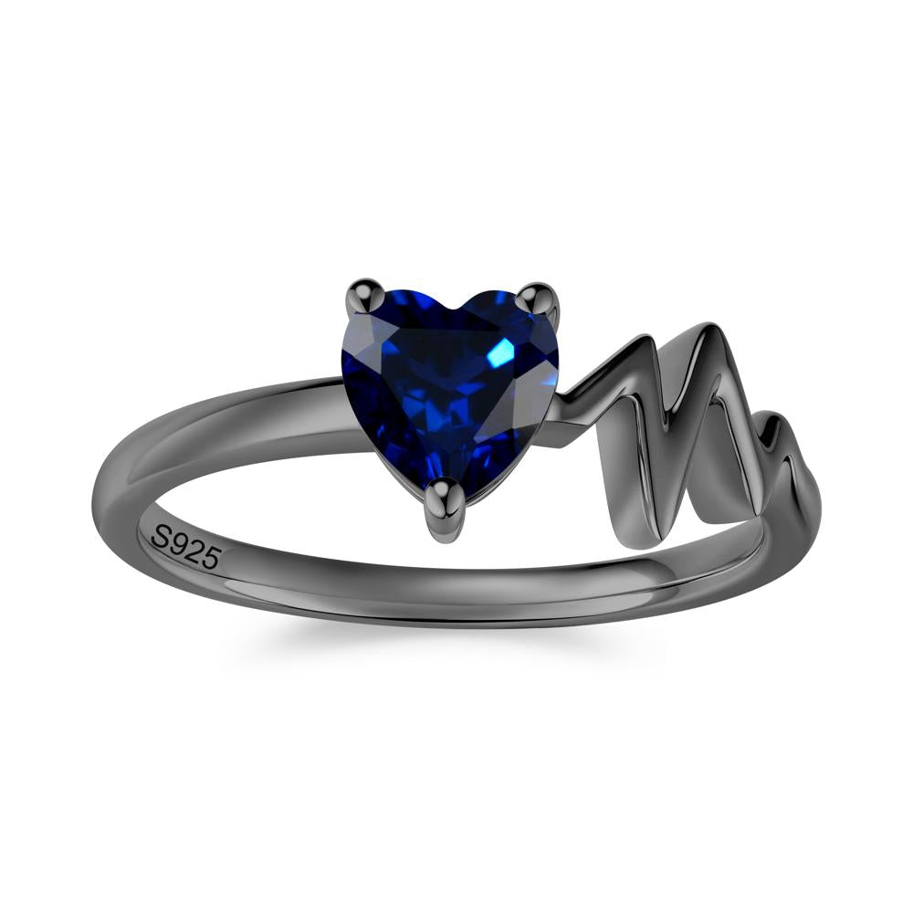 Garnet Heartbeat Proposal Ring - LUO Jewelry #gemstone_Sapphire
