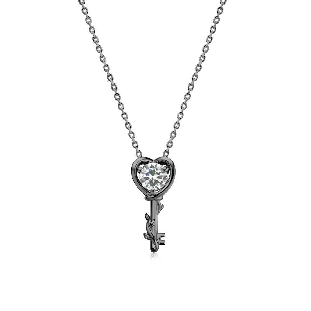 Key Lemon Quartz Leaf Necklace for Women - LUO Jewelry #gemstone_Cubic Zirconia