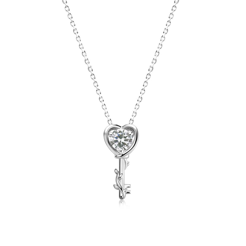 Key Lemon Quartz Leaf Necklace for Women - LUO Jewelry #gemstone_Cubic Zirconia