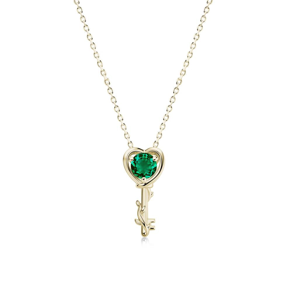Key Lemon Quartz Leaf Necklace for Women - LUO Jewelry #gemstone_Emerald