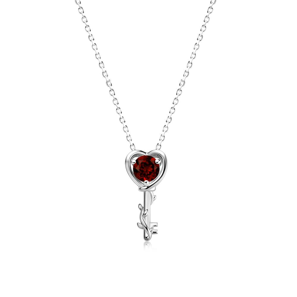 Key Lemon Quartz Leaf Necklace for Women - LUO Jewelry #gemstone_Garnet