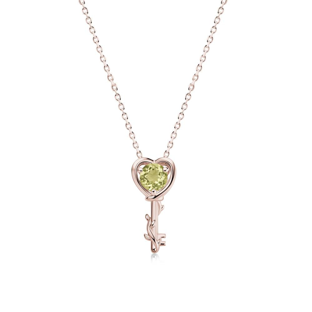 Key Lemon Quartz Leaf Necklace for Women - LUO Jewelry #gemstone_Lemon Quartz