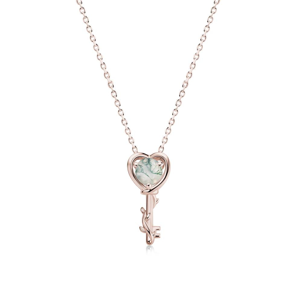 Key Lemon Quartz Leaf Necklace for Women - LUO Jewelry #gemstone_Moss Agate
