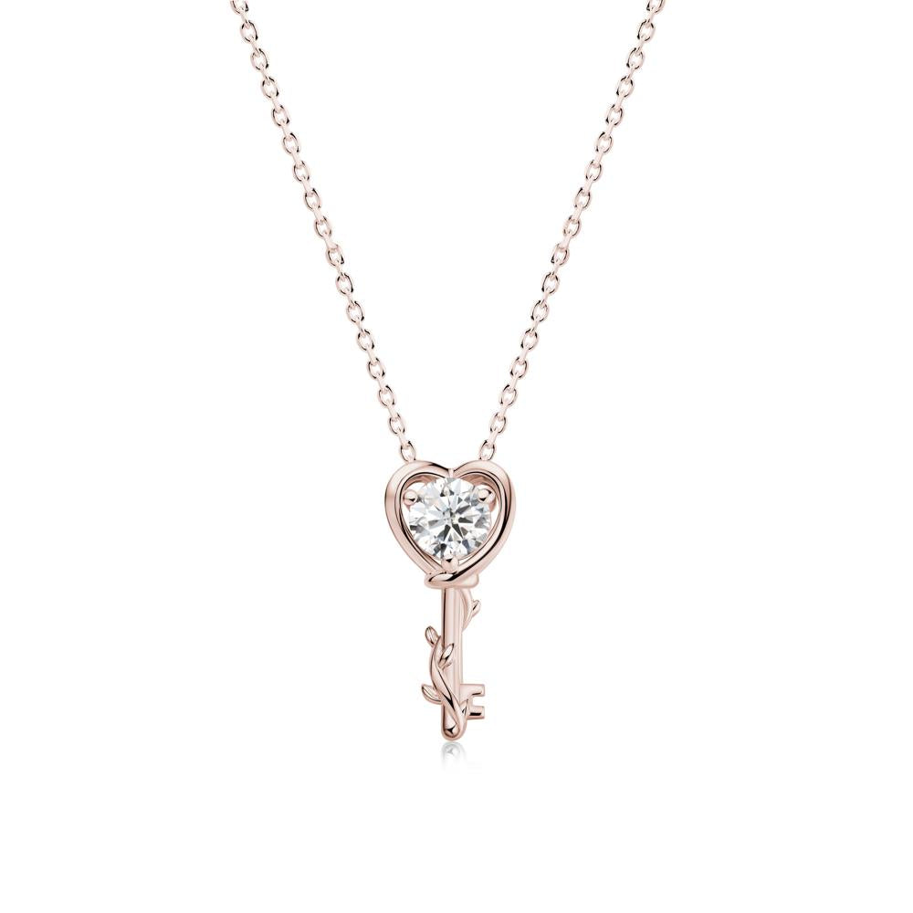 Key Lemon Quartz Leaf Necklace for Women - LUO Jewelry #gemstone_Moissanite