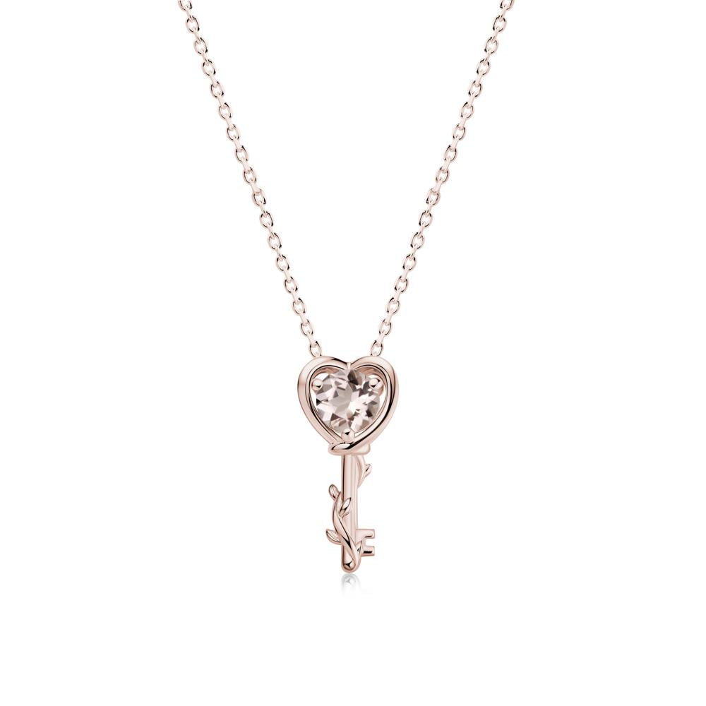 Key Lemon Quartz Leaf Necklace for Women - LUO Jewelry #gemstone_Morganite