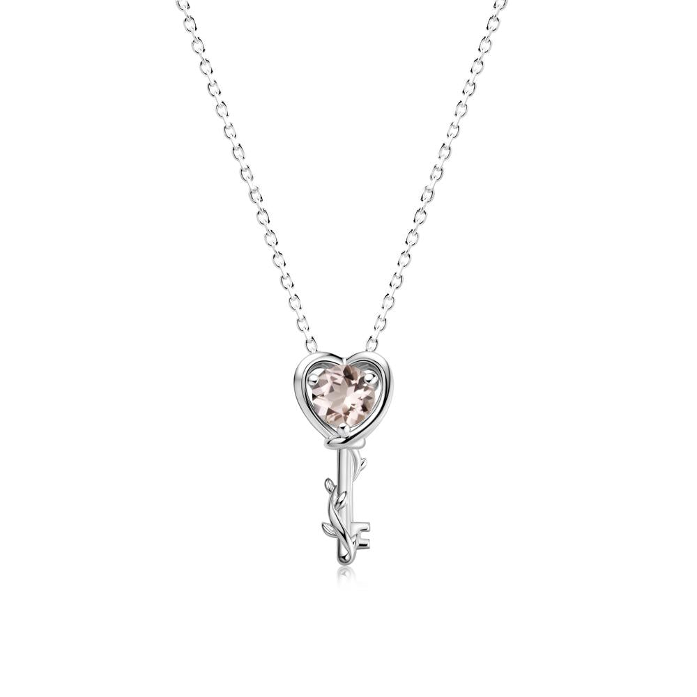 Key Lemon Quartz Leaf Necklace for Women - LUO Jewelry #gemstone_Morganite