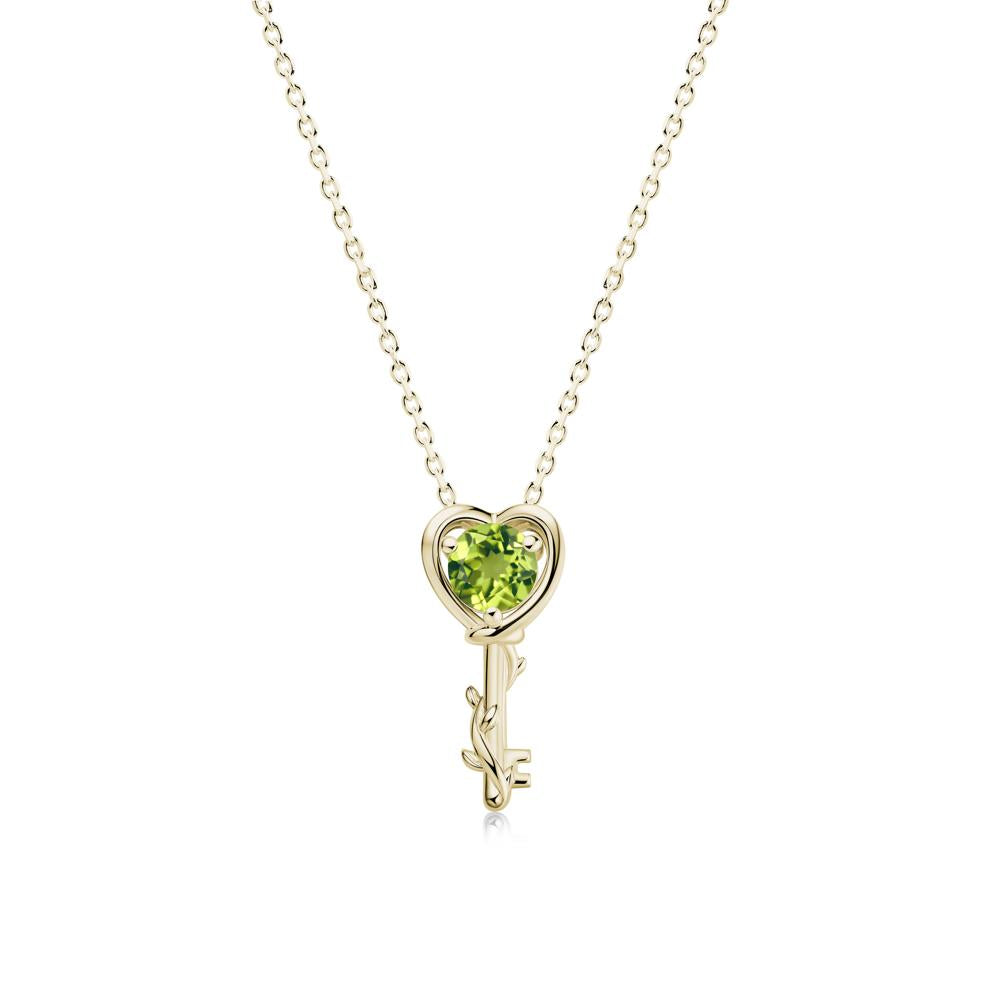 Key Lemon Quartz Leaf Necklace for Women - LUO Jewelry #gemstone_Peridot