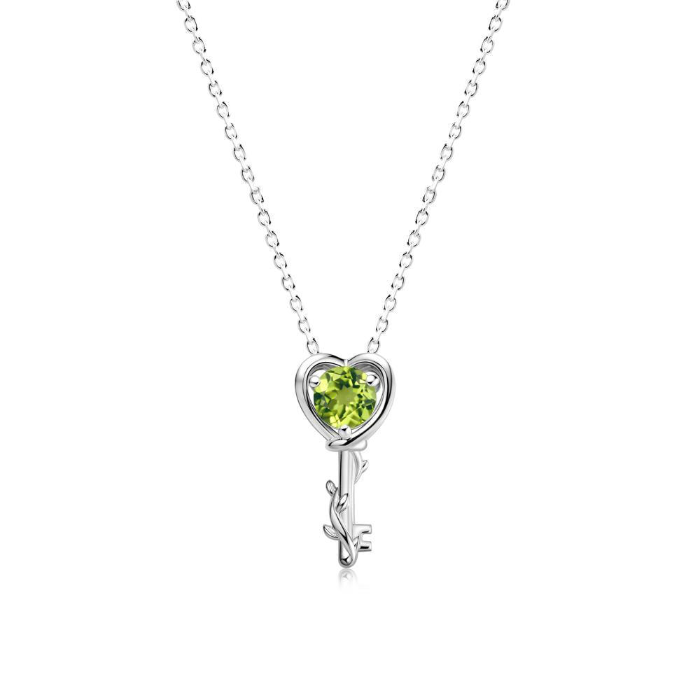 Key Lemon Quartz Leaf Necklace for Women - LUO Jewelry #gemstone_Peridot
