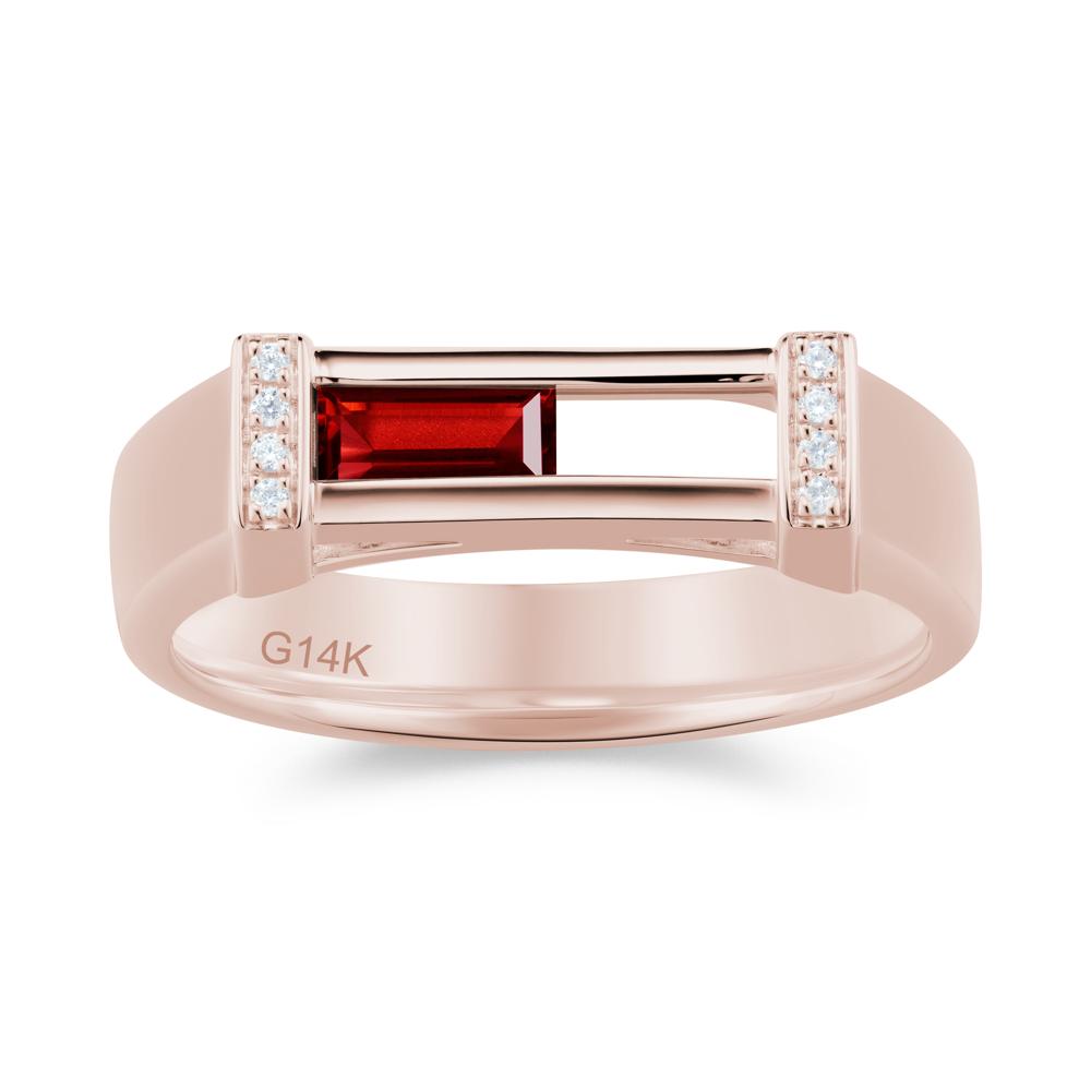 Movable Baguette Cut Petite Alexandrite Ring - LUO Jewelry #gemstone_Garnet