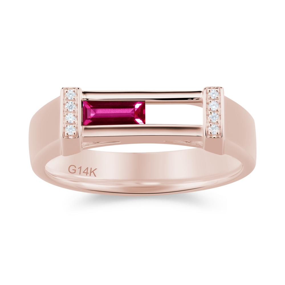 Movable Baguette Cut Petite Alexandrite Ring - LUO Jewelry #gemstone_Ruby