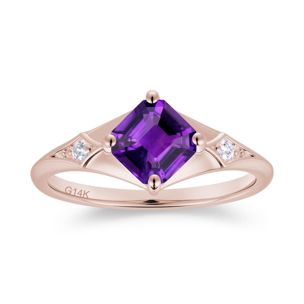 Asscher Cut London Blue Topaz Ring for Women - LUO Jewelry #gemstone_Amethyst