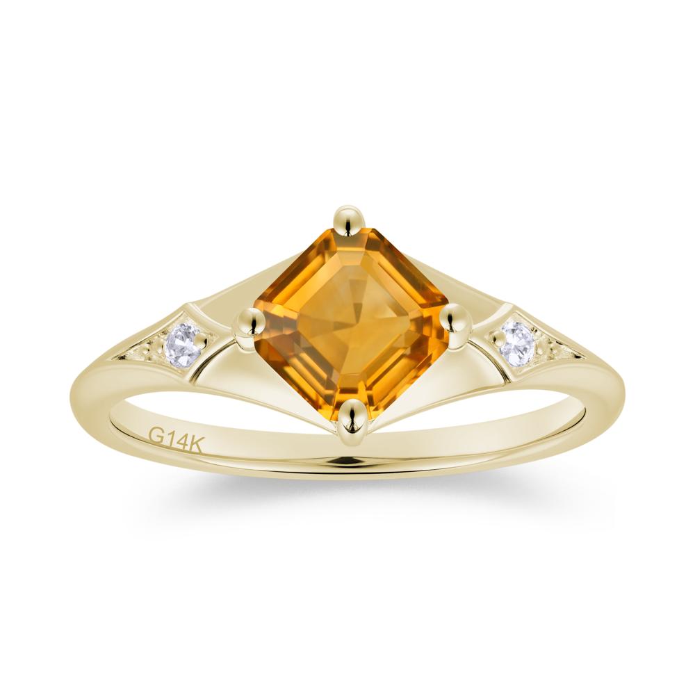 Asscher Cut London Blue Topaz Ring for Women - LUO Jewelry #gemstone_Citrine