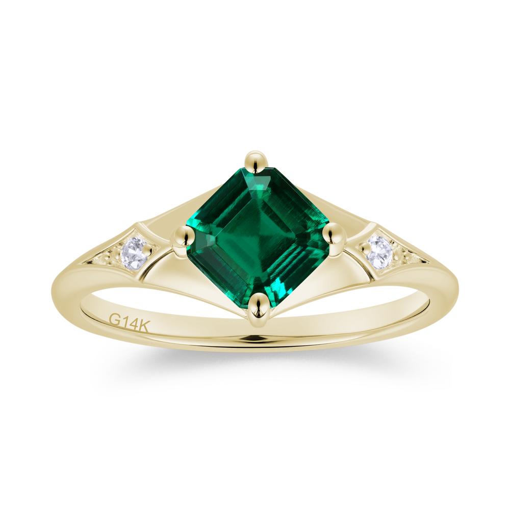 Asscher Cut London Blue Topaz Ring for Women - LUO Jewelry #gemstone_Emerald