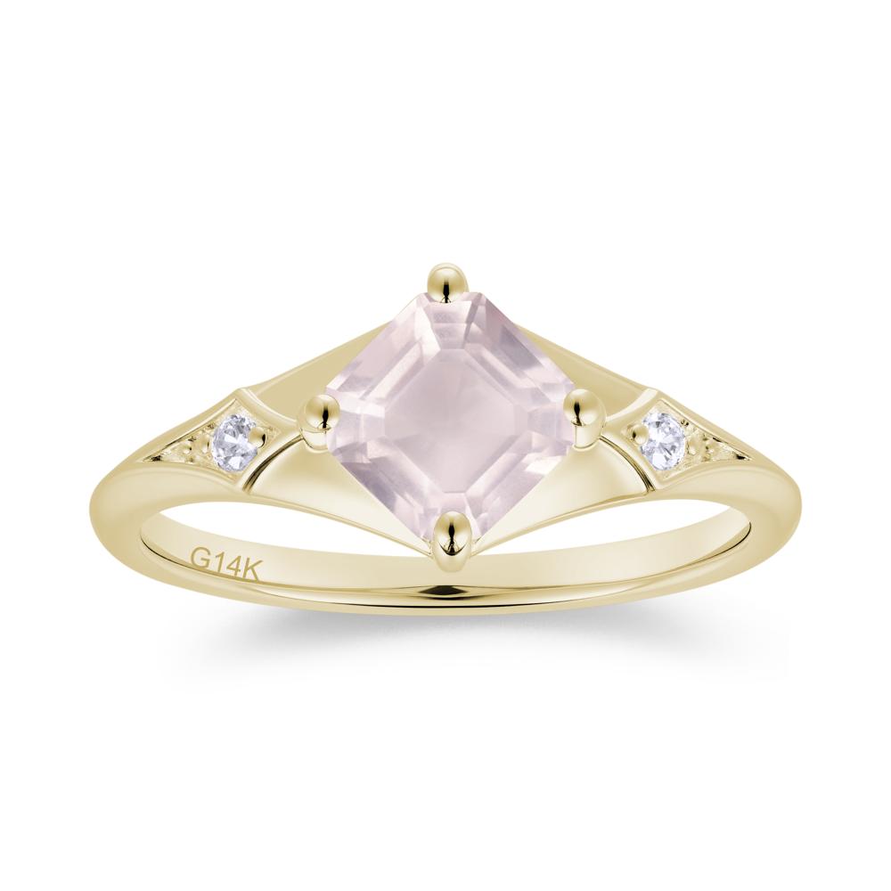 Asscher Cut London Blue Topaz Ring for Women - LUO Jewelry #gemstone_Rose Quartz