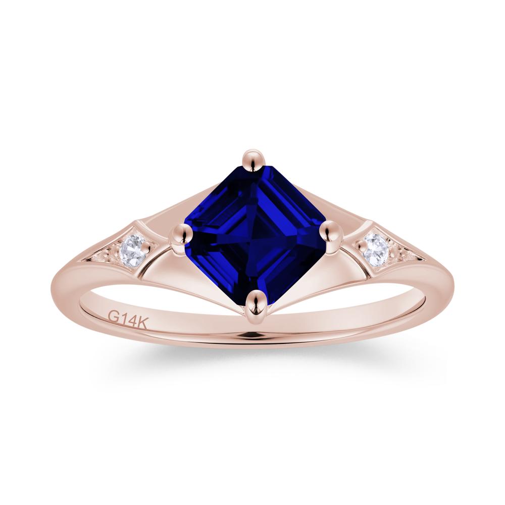 Asscher Cut London Blue Topaz Ring for Women - LUO Jewelry #gemstone_Sapphire