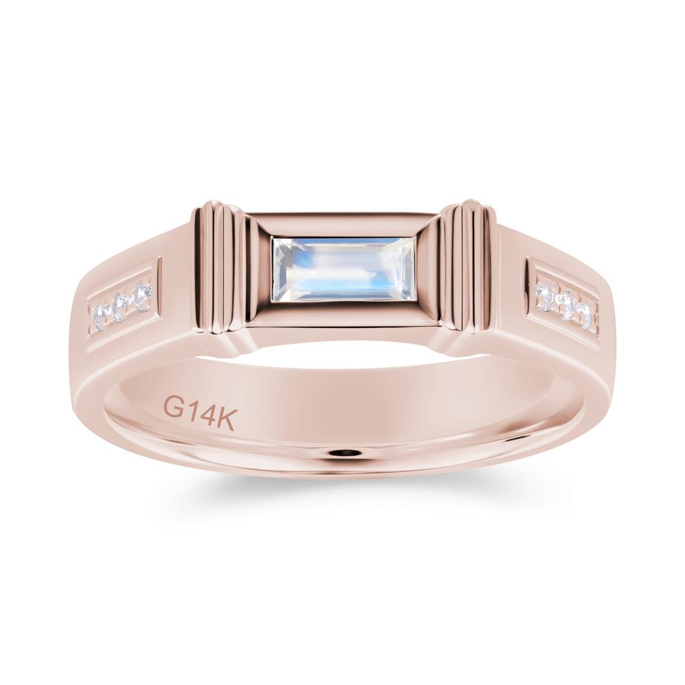 East West Alexandrite Mens Wide Band Ring - LUO Jewelry #gemstone_Moonstone