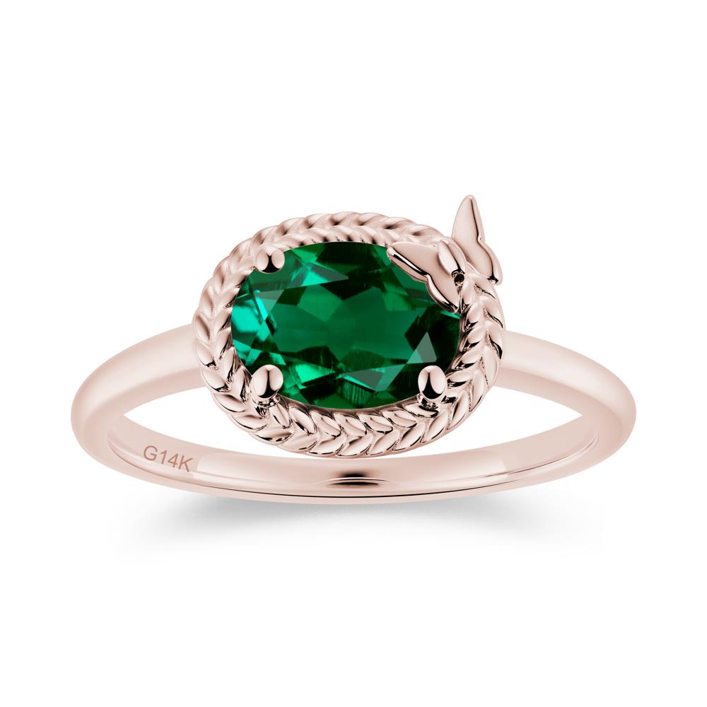 Oval Cut Amethyst Butterfly Promise Ring - LUO Jewelry #gemstone_Emerald