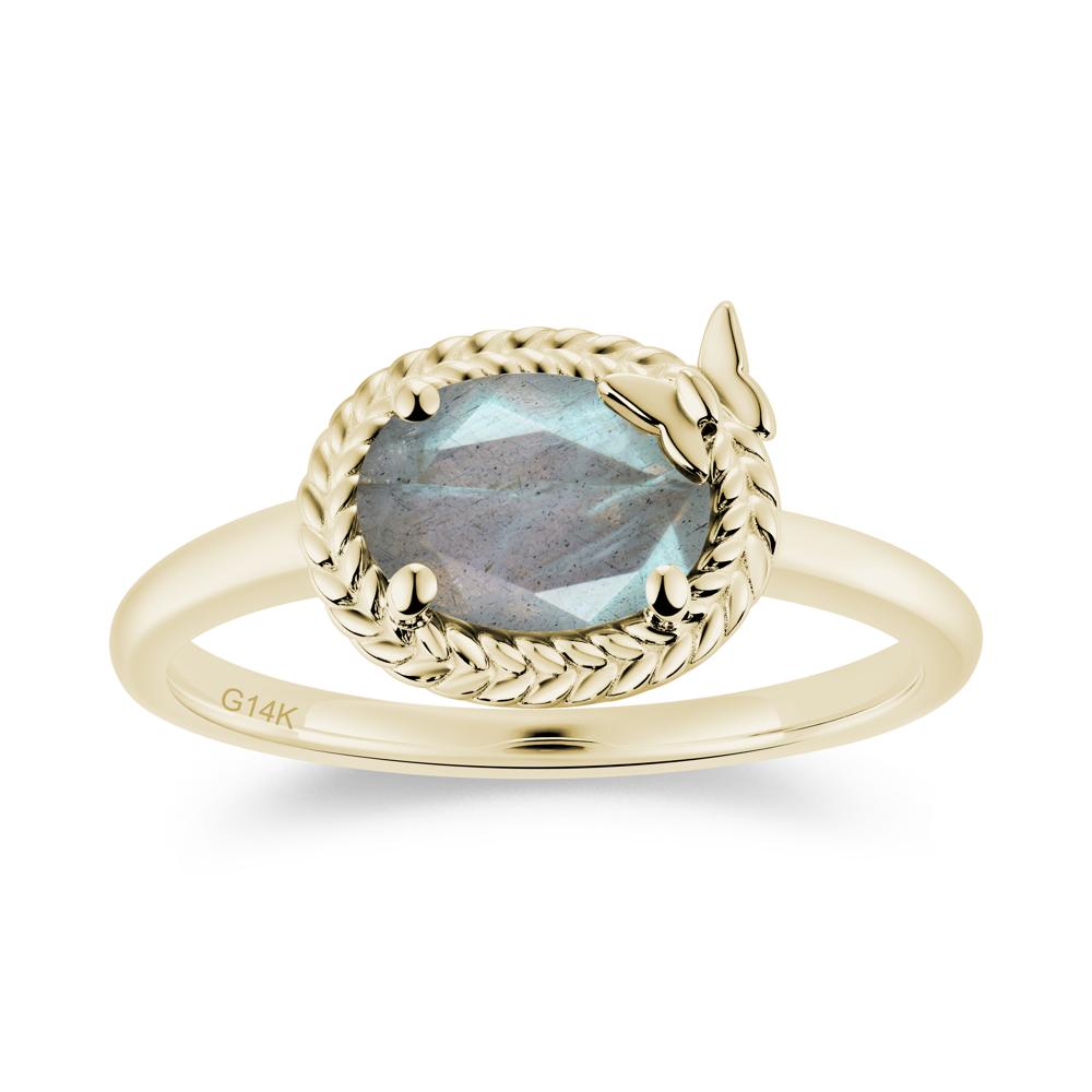 Oval Cut Amethyst Butterfly Promise Ring - LUO Jewelry #gemstone_Labradorite