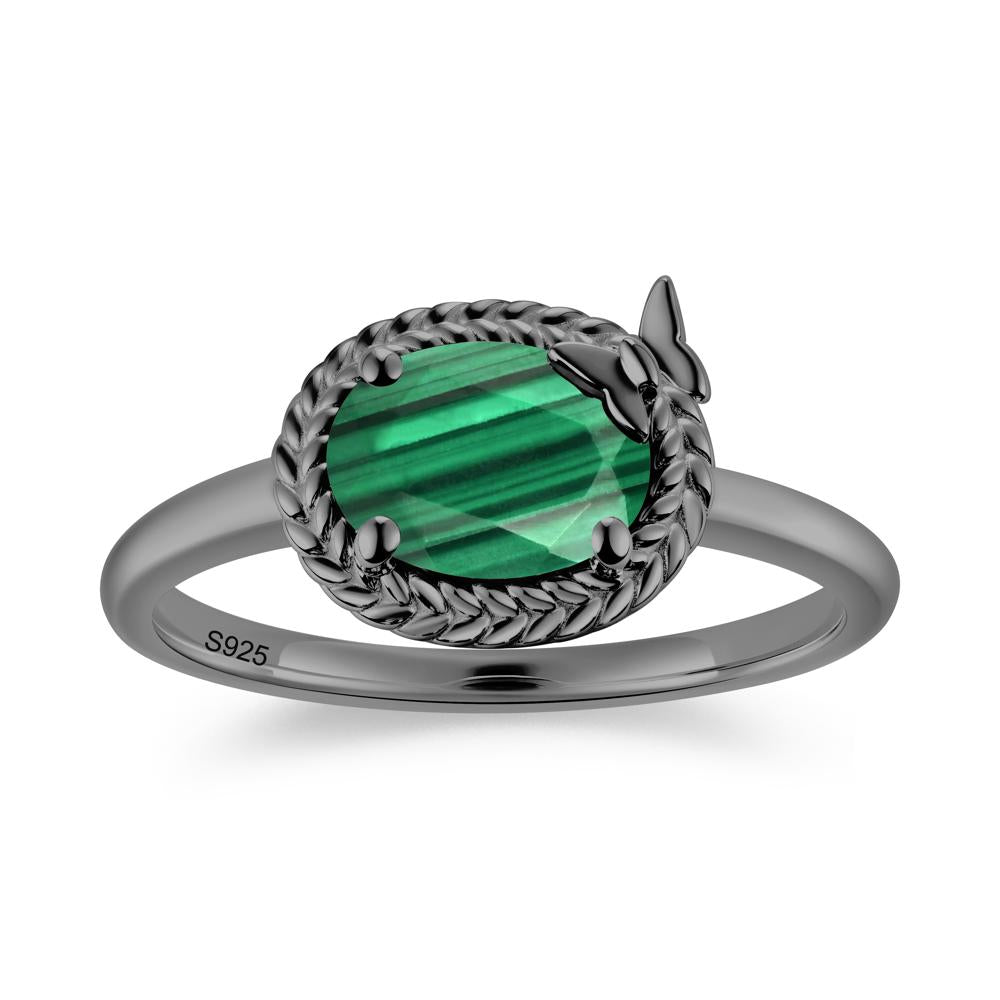 Oval Cut Amethyst Butterfly Promise Ring - LUO Jewelry #gemstone_Malachite