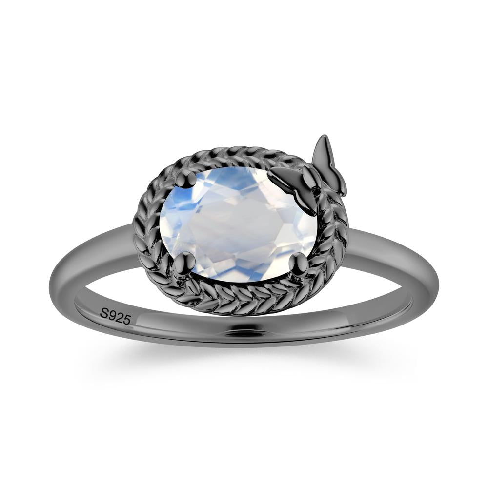 Oval Cut Amethyst Butterfly Promise Ring - LUO Jewelry #gemstone_Moonstone