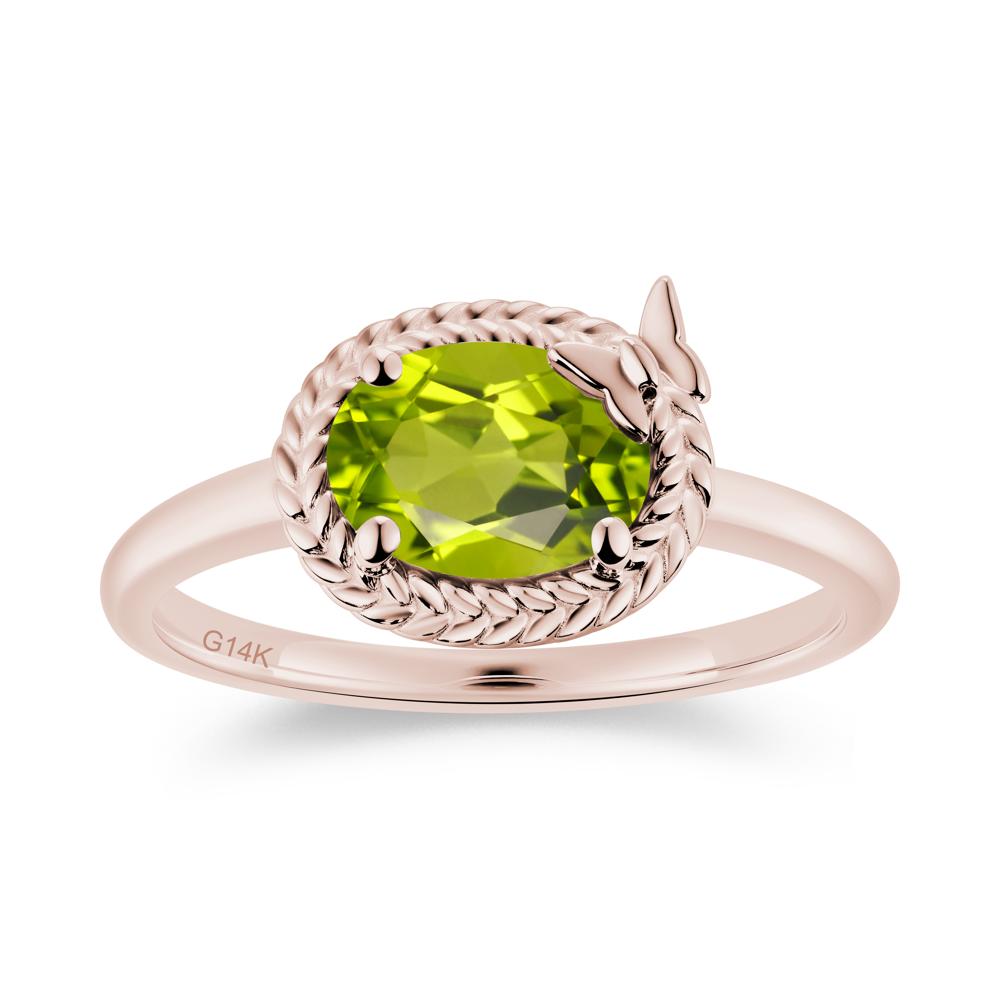 Oval Cut Amethyst Butterfly Promise Ring - LUO Jewelry #gemstone_Peridot