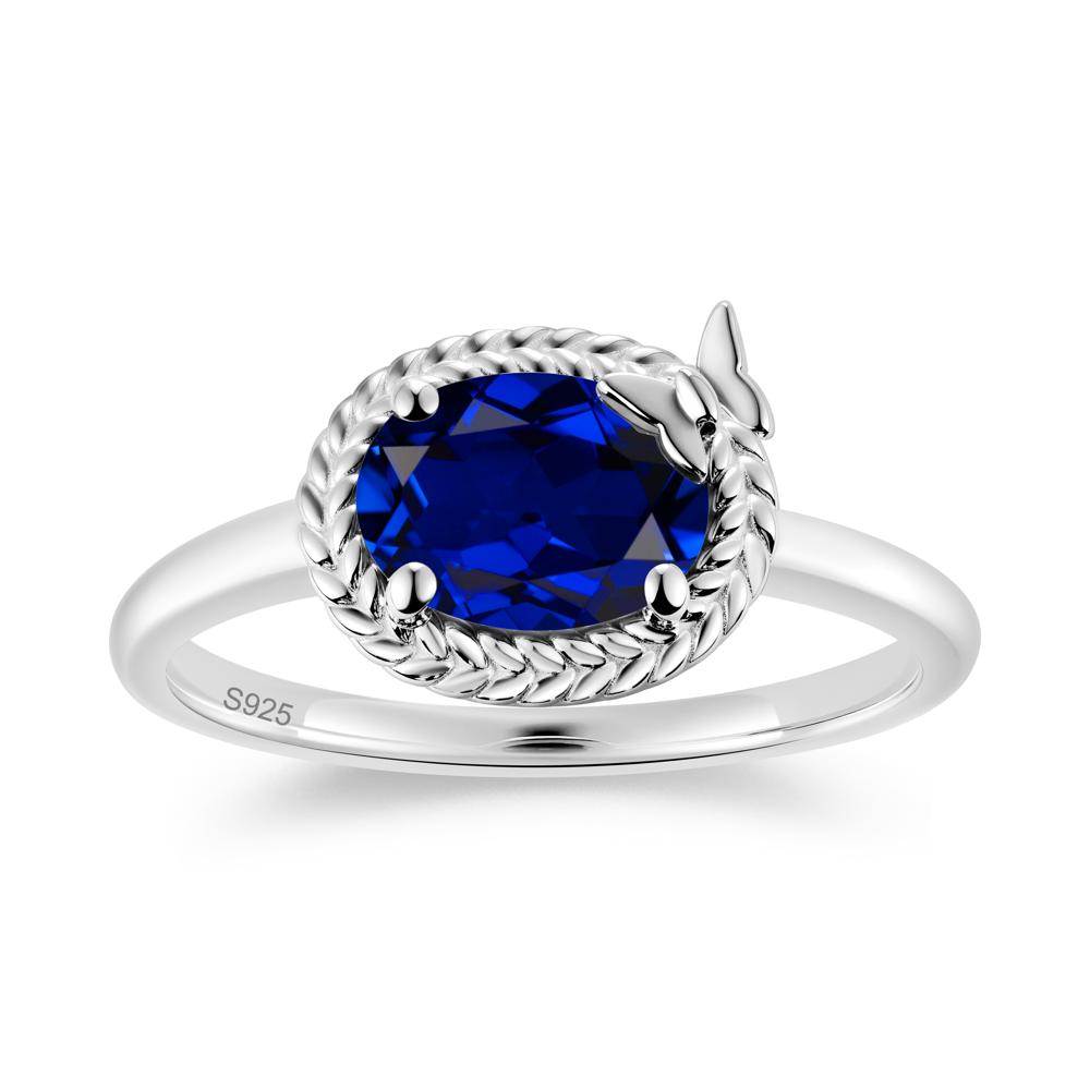 Oval Cut Amethyst Butterfly Promise Ring - LUO Jewelry #gemstone_Sapphire