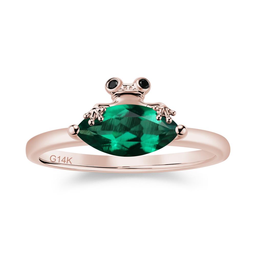 Lucky Frog London Blue Topaz and Black Spinel Ring for Ladies - LUO Jewelry #gemstone_Emerald and Black Spinel