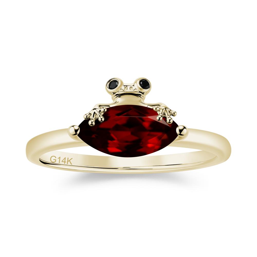 Lucky Frog London Blue Topaz and Black Spinel Ring for Ladies - LUO Jewelry #gemstone_Garnet and Black Spinel