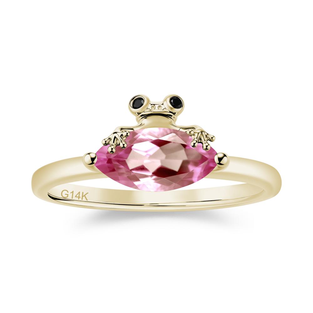 Lucky Frog London Blue Topaz and Black Spinel Ring for Ladies - LUO Jewelry #gemstone_Tourmaline and Black Spinel