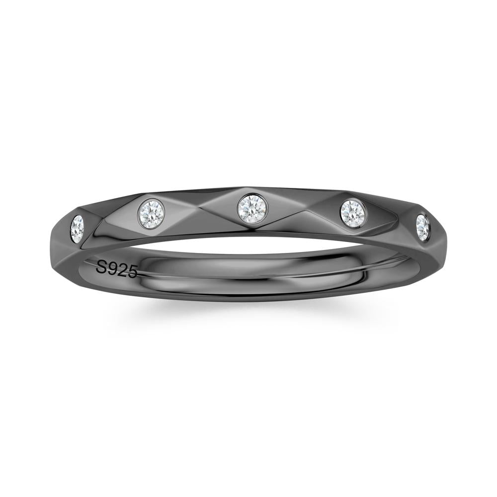 Minimalist Emerald Eternity Wedding Band Ring - LUO Jewelry #gemstone_Diamond