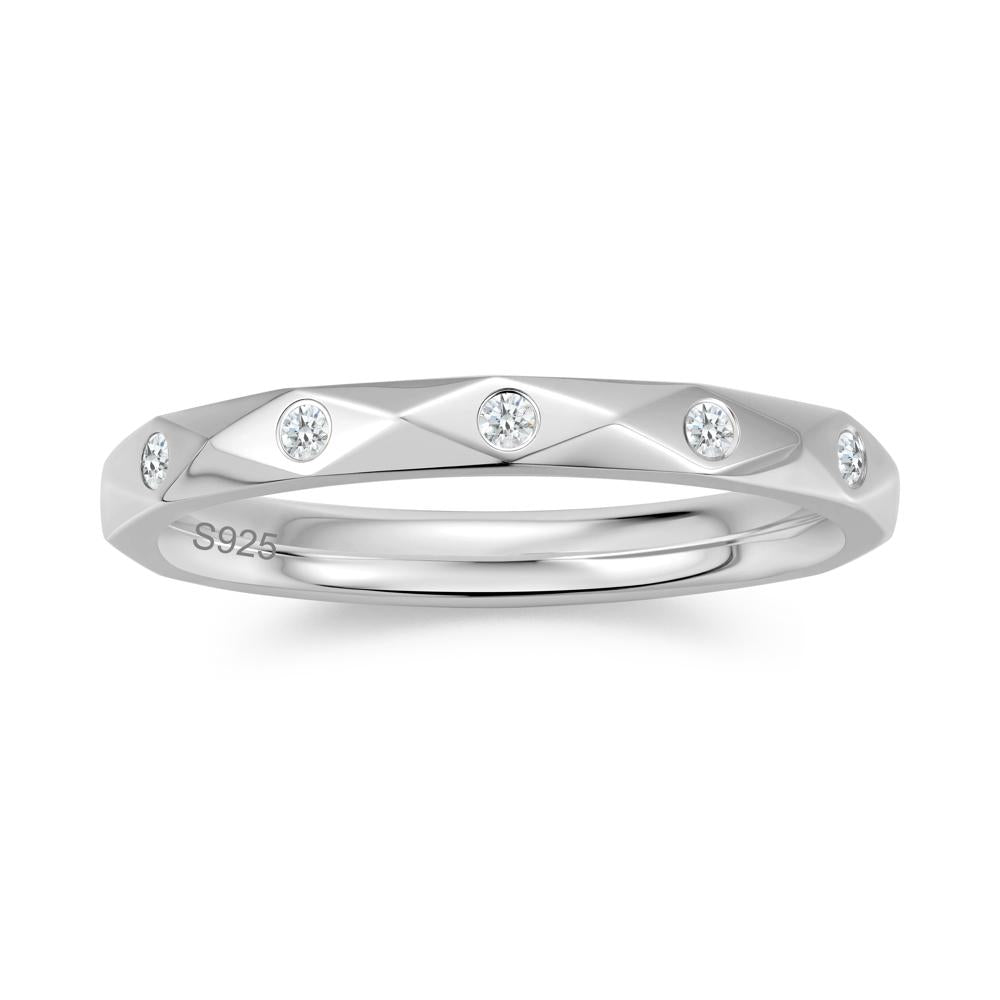 Minimalist Emerald Eternity Wedding Band Ring - LUO Jewelry #gemstone_Diamond