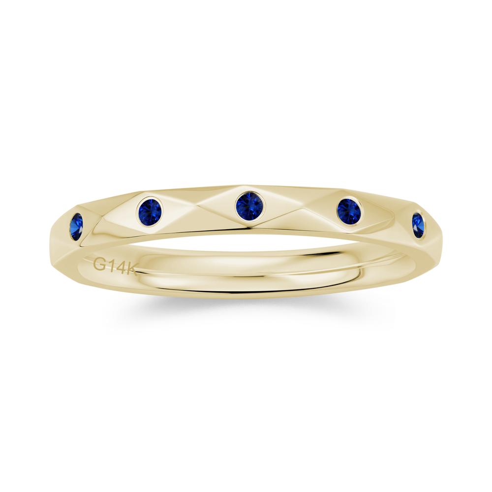 Minimalist Emerald Eternity Wedding Band Ring - LUO Jewelry #gemstone_Sapphire