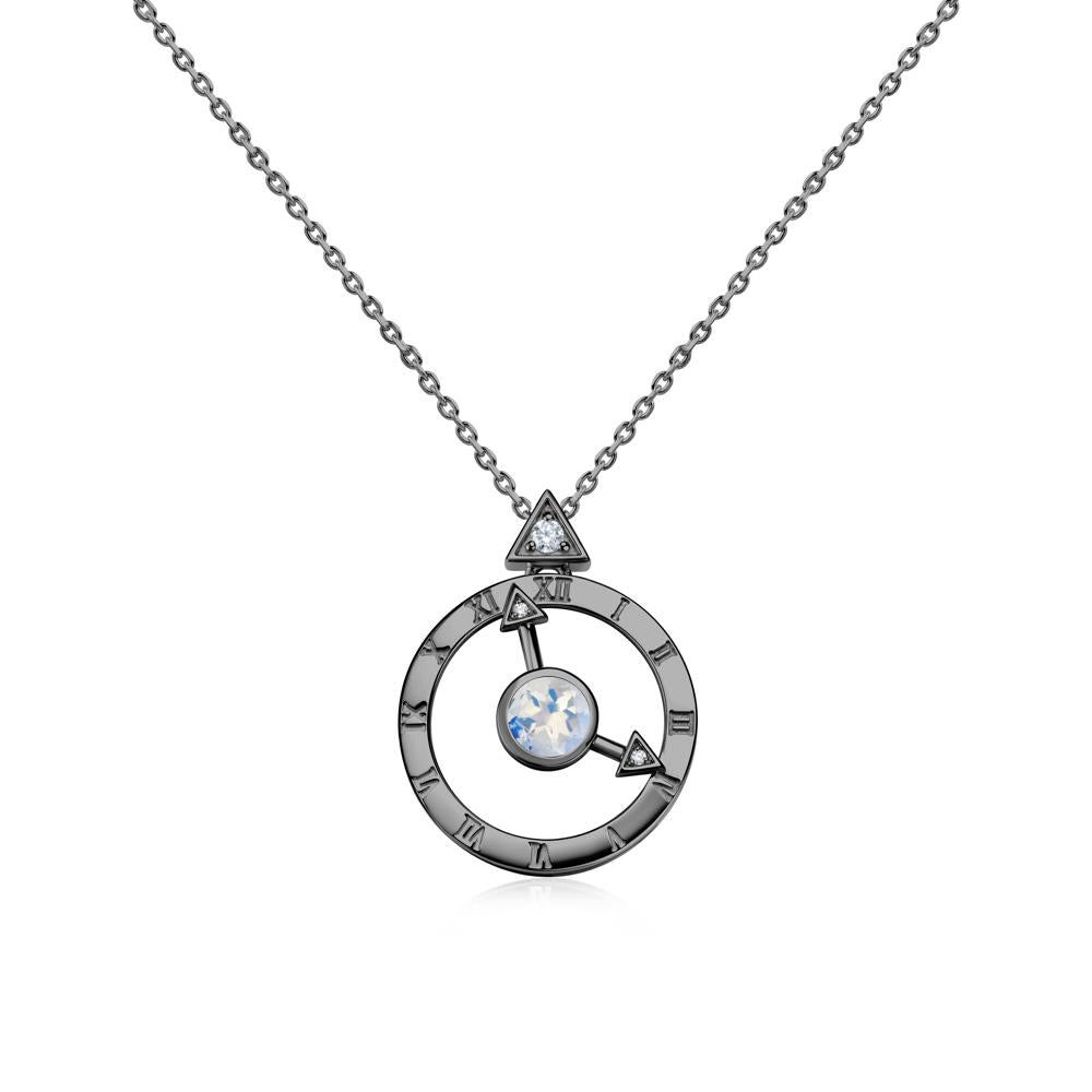 Clock and Compass Amethyst Necklace - LUO Jewelry #gemstone_Moonstone