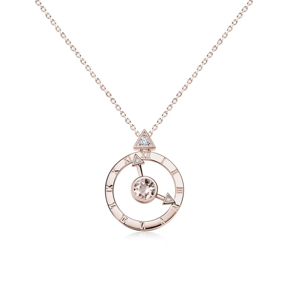 Clock and Compass Amethyst Necklace - LUO Jewelry #gemstone_Morganite