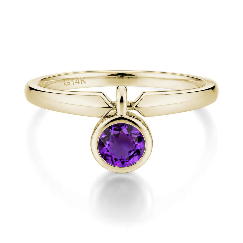 Custom Back Pattern Pink Cubic Zirconia Reversible Ring - LUO Jewelry #gemstone_Amethyst
