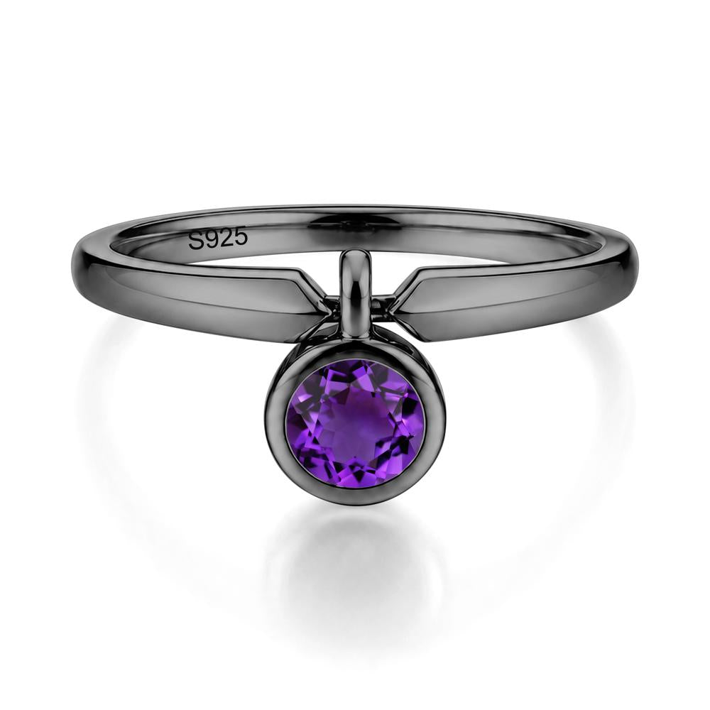 Custom Back Pattern Pink Cubic Zirconia Reversible Ring - LUO Jewelry #gemstone_Amethyst
