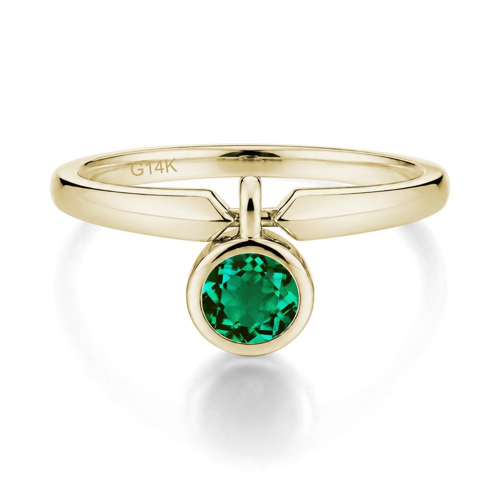 Custom Back Pattern Pink Cubic Zirconia Reversible Ring - LUO Jewelry #gemstone_Emerald