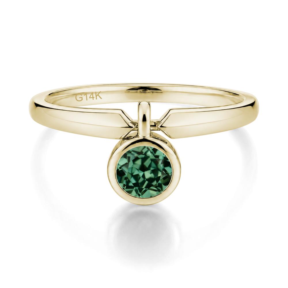 Custom Back Pattern Pink Cubic Zirconia Reversible Ring - LUO Jewelry #gemstone_Green Sapphire