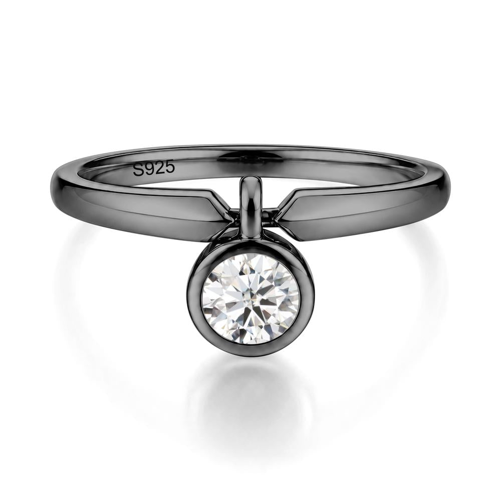 Custom Back Pattern Pink Cubic Zirconia Reversible Ring - LUO Jewelry #gemstone_Moissanite