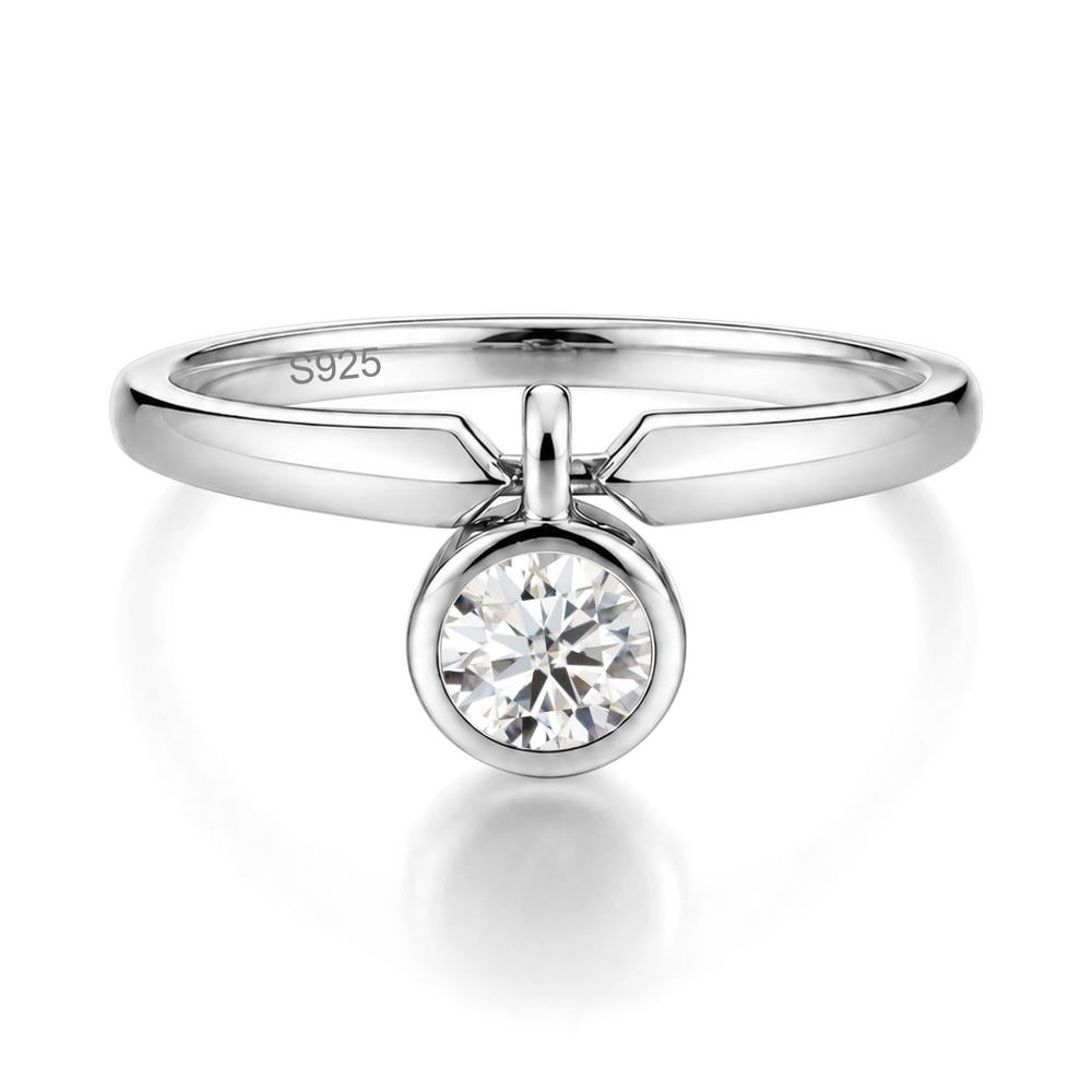 Custom Back Pattern Pink Cubic Zirconia Reversible Ring - LUO Jewelry #gemstone_Moissanite