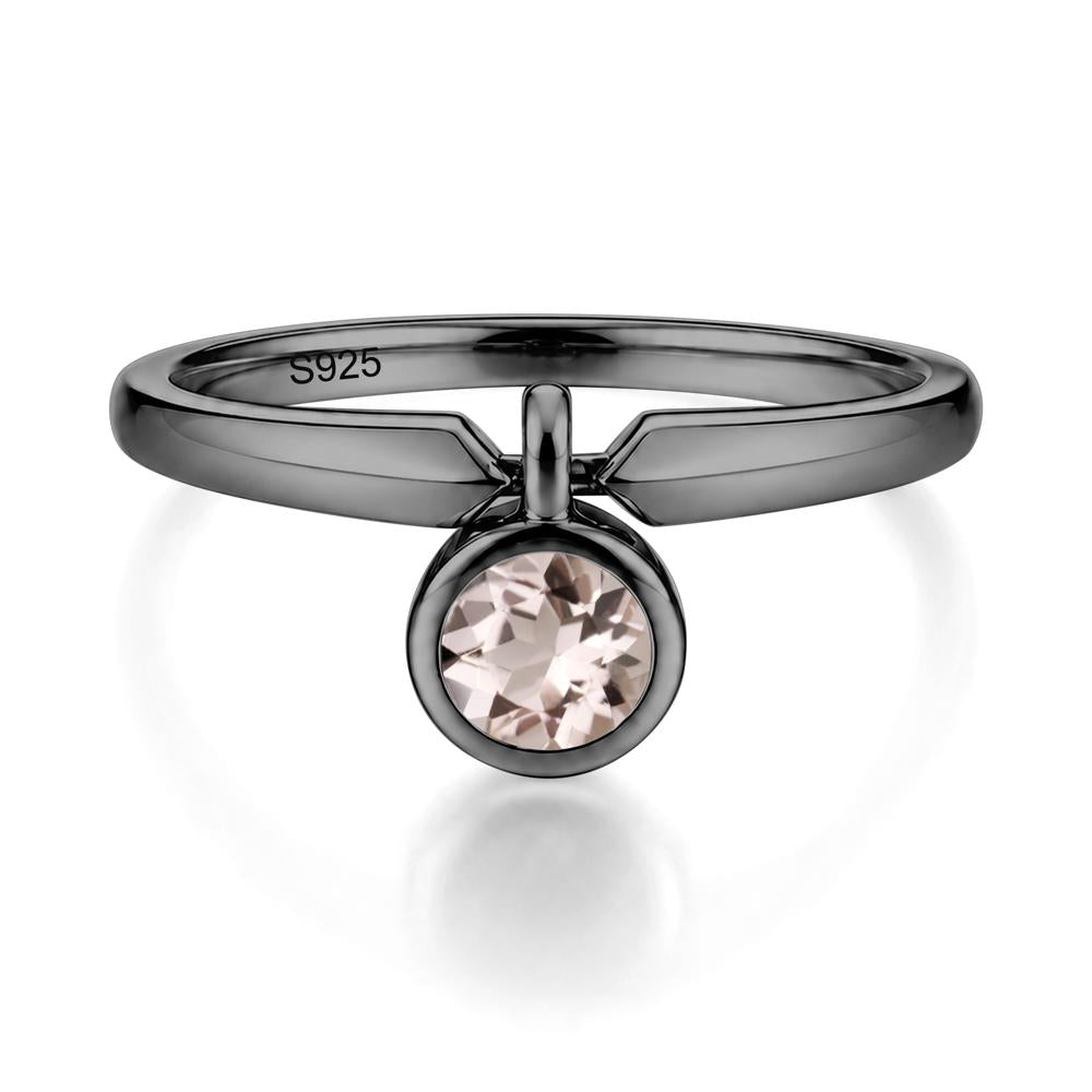 Custom Back Pattern Pink Cubic Zirconia Reversible Ring - LUO Jewelry #gemstone_Morganite