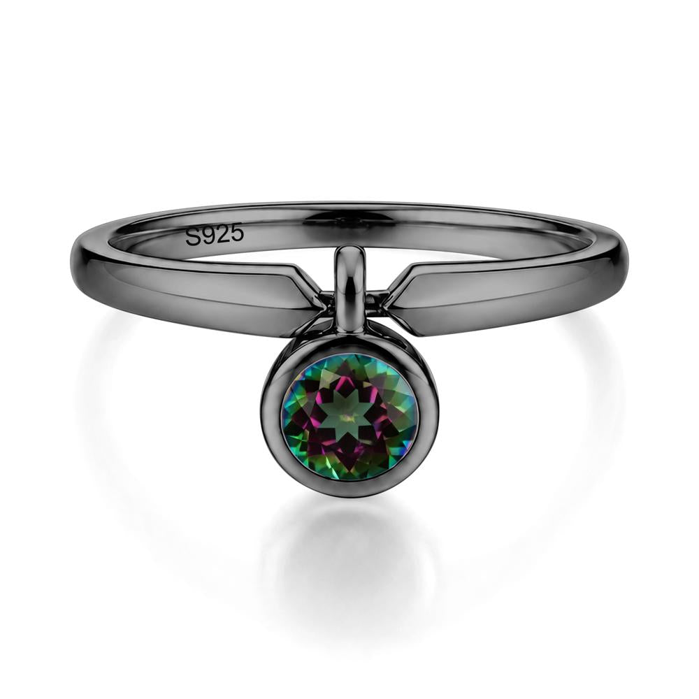 Custom Back Pattern Pink Cubic Zirconia Reversible Ring - LUO Jewelry #gemstone_Mystic Topaz