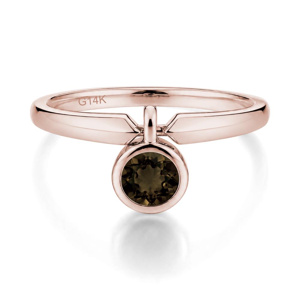 Custom Back Pattern Pink Cubic Zirconia Reversible Ring - LUO Jewelry #gemstone_Smoky Quartz