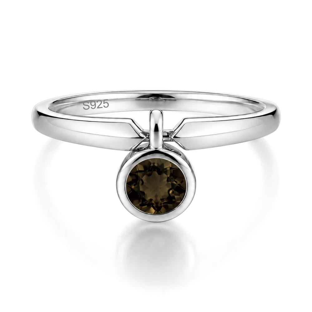 Custom Back Pattern Pink Cubic Zirconia Reversible Ring - LUO Jewelry #gemstone_Smoky Quartz