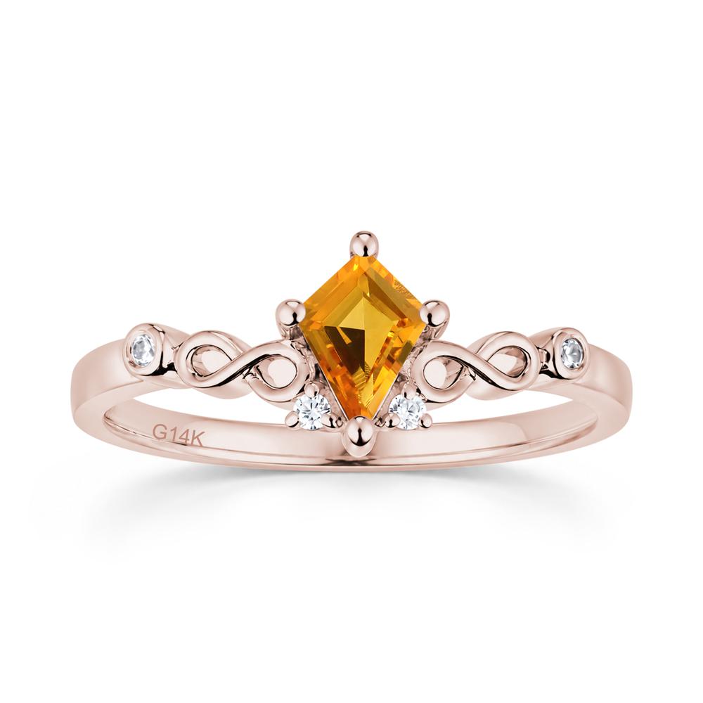 Kite Cut Alexandrite Twisted Infinity Ring - LUO Jewelry #gemstone_Citrine